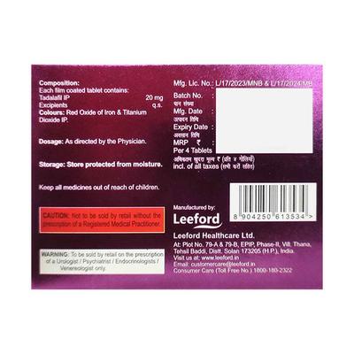 FUNTIME XT Tablet 4's - Impotence/Erectile Dysfunction (Ed)