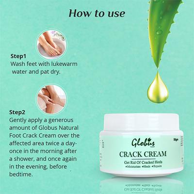 Globus Naturals Crack Cream (Pack of 2) 100 gm - Foot Creams & Lotions