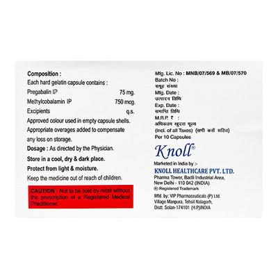 PREGABEL M Capsule 10's - Neuropathic Pain-Dru