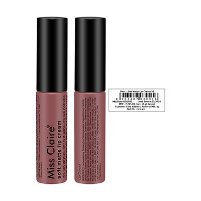 Miss Claire Soft Matte Lip Cream 57 6.5 Gm - Lipsticks