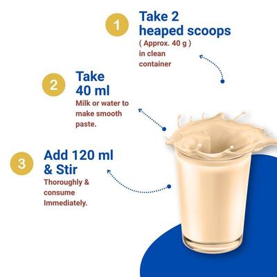 PediaGold Zero Added Sucrose Complete Nutrition Powder for Children - Vanilla Flavour 400 g - Protein Drink