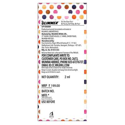 GLIMMER MATTE LIP COLOUR LOTUS PINK 2 ml - Lipsticks