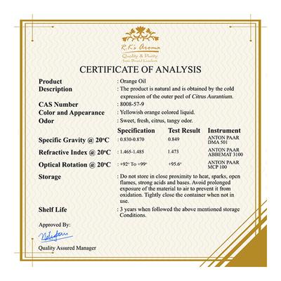 R.K's Aroma Essential Oil - Orange 10 ml - Essential Oils