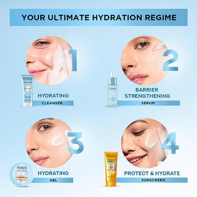 Pond's Hydra Miracle Super Light Gel with Hyaluronic Acid & Vitamin C 100 gm - Face Moisturizers