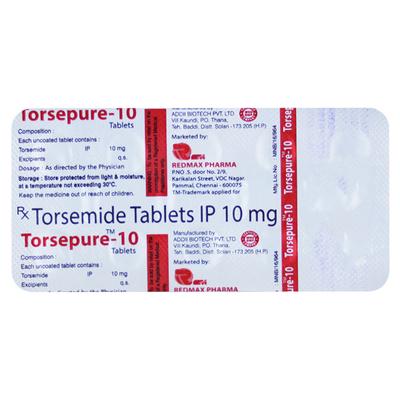 TORSEPURE 10 Tablet 10's - Hypertension-Diu