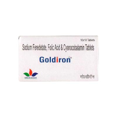 Goldiron Tablet 10'S - Iron Supplement/Anaemia-Vma