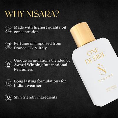 Nisara One Desire Perfume Long-Lasting Citrus Aromatic Unisex Eau de Parfum 50 ml - Perfumes (Edt/Edp)