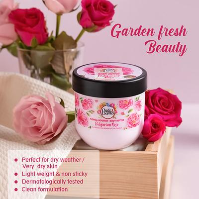 Buds & Berries Bulgarian Rose Body Butter Jar 200 ml - Body Butter