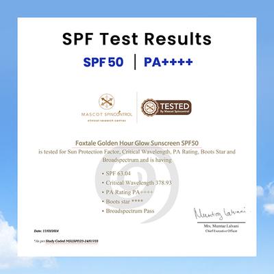 Foxtale Essentials Brightening Spf 50 Sunscreen with Vitamin C and Niacinamide 50 ml - Face Sunscreen