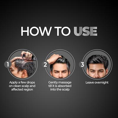 Beardo Hair Serum Grey Control Reduce White Hair Restore Natural Color 50 ml - Hair Serums