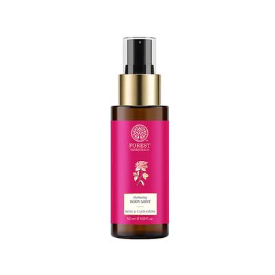 Forest Essentials Body Mist Rose & Cardamom Hydrates & Scents the Skin Body Spray Unisex 50 ml - Perfumes (Edt/Edp)