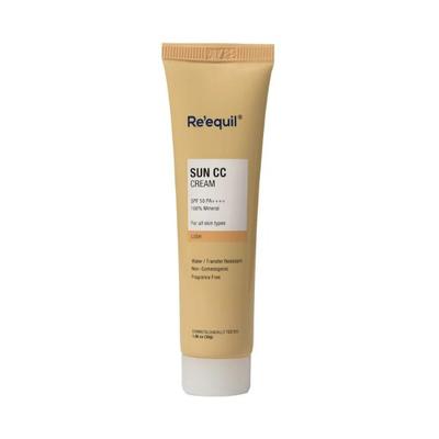 Re'Equil Sun Cc Cream (Lush) Spf 50 Pa++++, 100% Mineral Uv Filter 30 gm - Face Sunscreen
