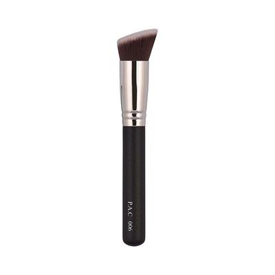 PAC Foundation Application Brush 006 Flat Angular Densely Packed Soft Bristles for Smooth Blending - Face Brush