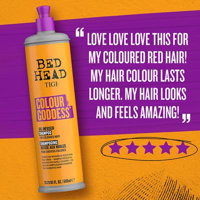 TIGI Bed Head Colour Goddess Oil Infused Shampoo for Coloured Hair 600 ml - Shampoos
