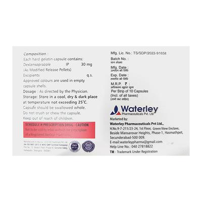 DEXOLAN 30 Capsule 10's - Ulcer/Reflux/Flatulence-Aaa