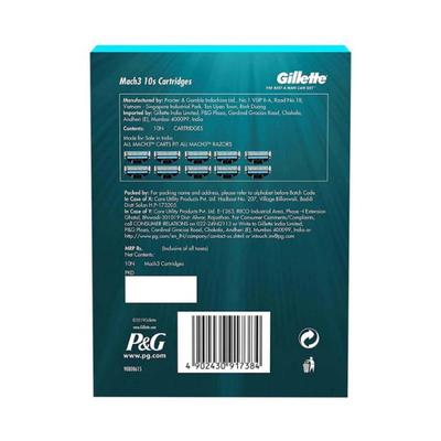 Gillette Mach3 Cartridges 10's - Razors & Cartridges