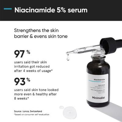 Minimalist Sensitive Skincare Kit with Oat 06% Cleanser, Niacinamide 05% Serum and Sepicalm 3% Moisturizer 200gm - Toners