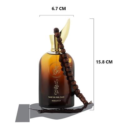 RIHANAH Sab'ha Wa Oud Eau De Parfum for Men 100 ml - Men Perfumes (Edt/Edp)