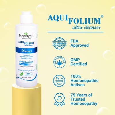 Medisynth Aquifolium Ultra Cleanser 200 ml - Personal Care(Homeopathy)