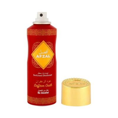 AFZAL PERFUME DEO-CAN-AFZAL-SAFRON OUDH-FG 200 ml - Deodorants/Roll-Ons