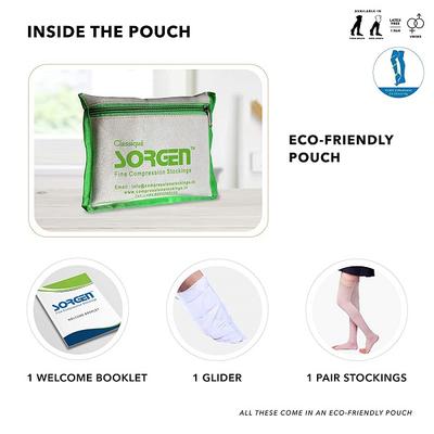 Sorgen Classique Medical Compression Stockings Class 2 Thigh Length - Large 1's - Knee/Leg Supports