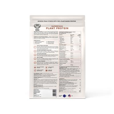 Wellbeing Nutrition Organic Vegan Plant Protein Isolate - Dark Chocolate Hazelnut 500 gm - Protein Drink