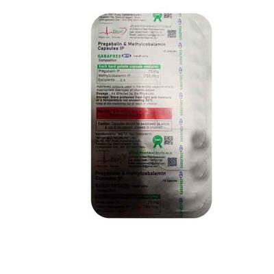 GABAFREE M 75mg Capsule 10's - Neuropathic Pain-Dru