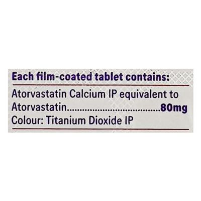 Atocor 80mg Tablet 14'S - High Cholesterol-Dys