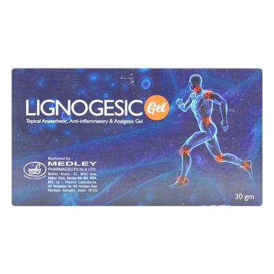 LIGNOGESIC Gel 30gm - Pain relief-Nsa