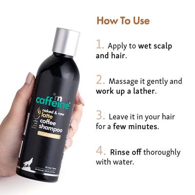 Mcaffeine Naked & Raw Latte Coffee Shampoo 250 ml - Shampoos