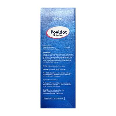 Povidot 10% Solution 100ml - Skin Infections-Ski