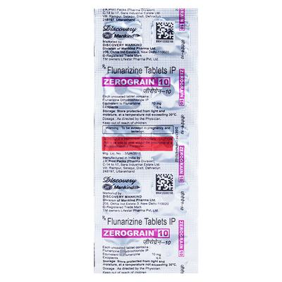 Zerograin 10mg Tablet 10'S - Migraine
