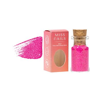 Miss Nails 3 In 1 Glitter Hey Margarita 50 5 gm - Nail Polish