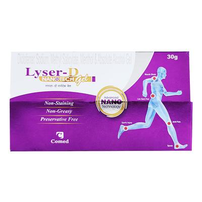 LYSER D NANOTECH Gel 30gm - Pain relief-Nsa