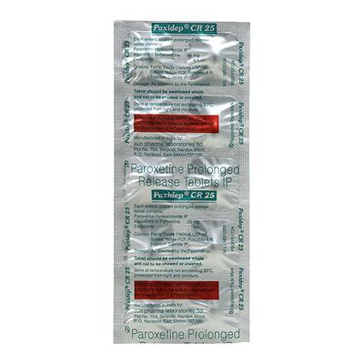 Paxidep CR 25mg Tablet 10'S - Depression-Ant