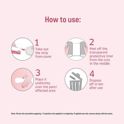 Sirona Feminine Pain Relief Patches (Pack of 2 x 5's ) - Sanitary Napkins