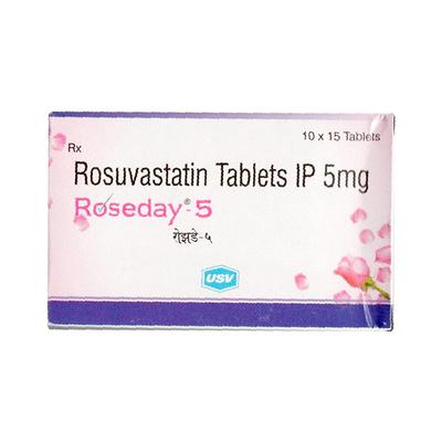 ROSEDAY 5 Tablet 15's - High Cholesterol-Dys