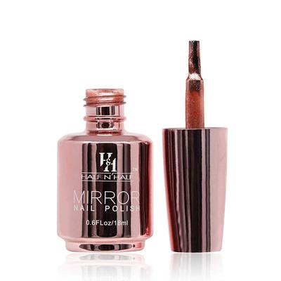 Half N Half Mirror Nail Polish, NP-06 A - Light Peach 18ml - Nail Polish
