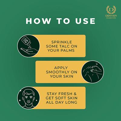 Denver Hamilton Premium Body Talc for Men 100 ml - Talcum Powders