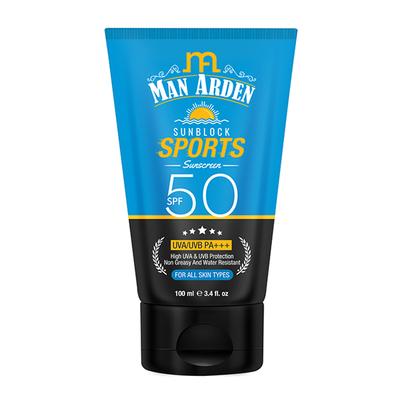 Man Arden SPF 50 SunBlock Sports Sunscreen 100 ml - Face Sunscreen