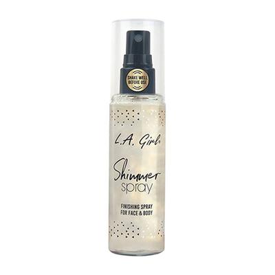 L.A.Girl Shimmer Spray Finishing Spray for Face and Body - Gold 80ml - Setting Spray