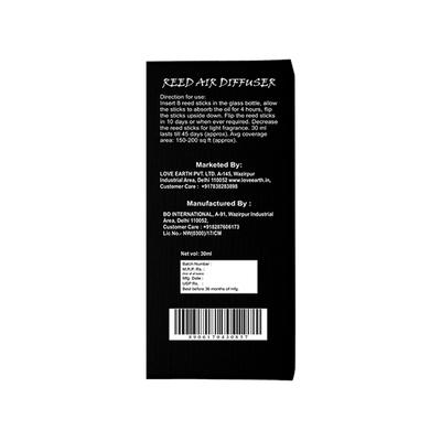 Love Earth Premium Reed Diffuser Lemongrass Long-Lasting Fragrance 30 ml - Diffuser