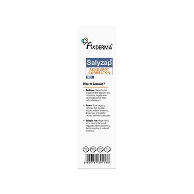 Fixderma Salyzap Acne Spot Corrector Gel with Salicylic Acid & Aczero Reduce Acne Pimples 20 gm - Face Moisturizers