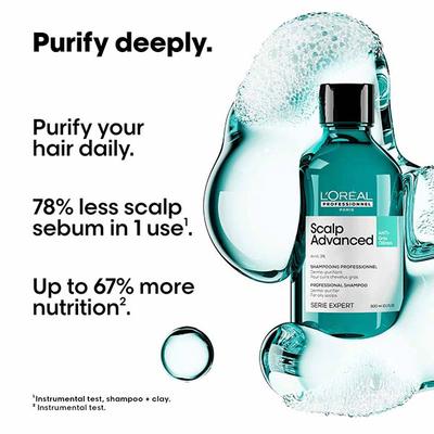 L'Oreal Professionnel Scalp Advanced Anti-Oiliness Dermo-Purifier Shampoo 300 ml - Shampoos