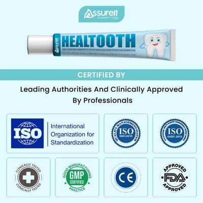 Assureit Healtooth Potassium Nitrate, Sodium Monofluorophosphate & Triclosan Tooth Gel 100 g - Toothpaste