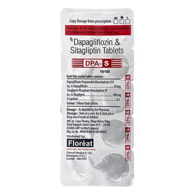 DPA S 10/100 Tablet 10's - Diabetes-Ant