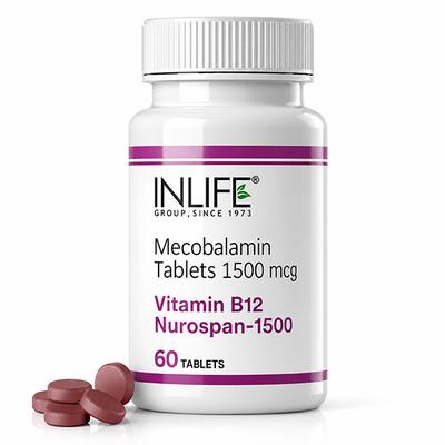 Inlife Vitamin B12 Methylcobalamin 1500 mcg Tablets 60's - Multi-Vitamins