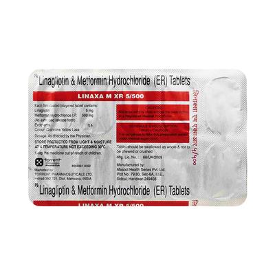 LINAXA M XR 5/500 Tablet 10's - Diabetes-Ant