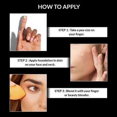 Star's Cosmetics Matte Finish, Full Coverage Face Make Up Micro Foundation (Ivory) 30 ml - Foundation