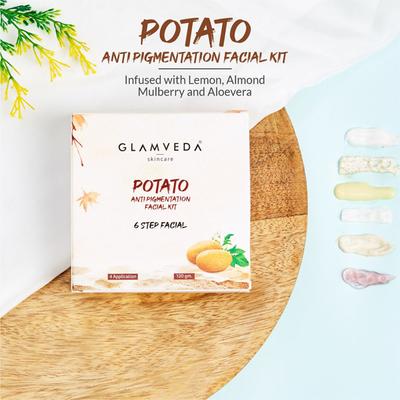Glamveda Potato Anti Pigmentation Facial Kit 120 gm - Facial Kits